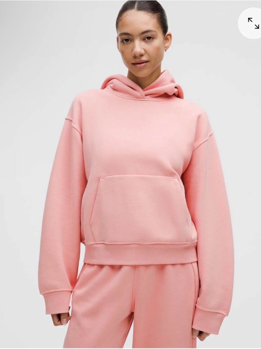 lululemon Tea Rose Steady State Oversized Hoodie